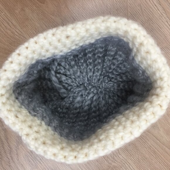 Handmade Chunky Knit Sock Monkey Toque Hat sz S - Picture 2 of 6